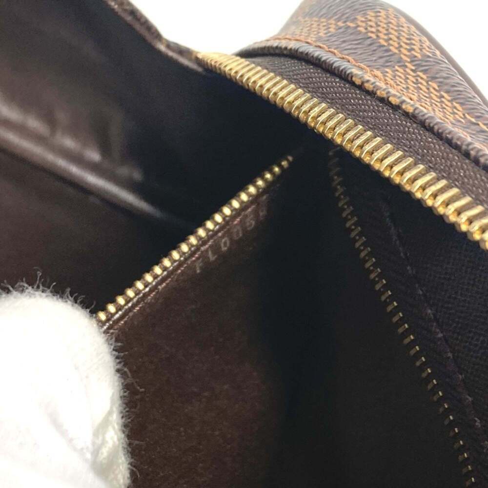 LOUIS VUITTON Authentic Brown Damier Canvas Pouch - Picture 12 of 16